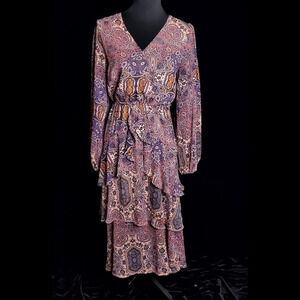 MINKPINK Hosseini Frill Midi Dress